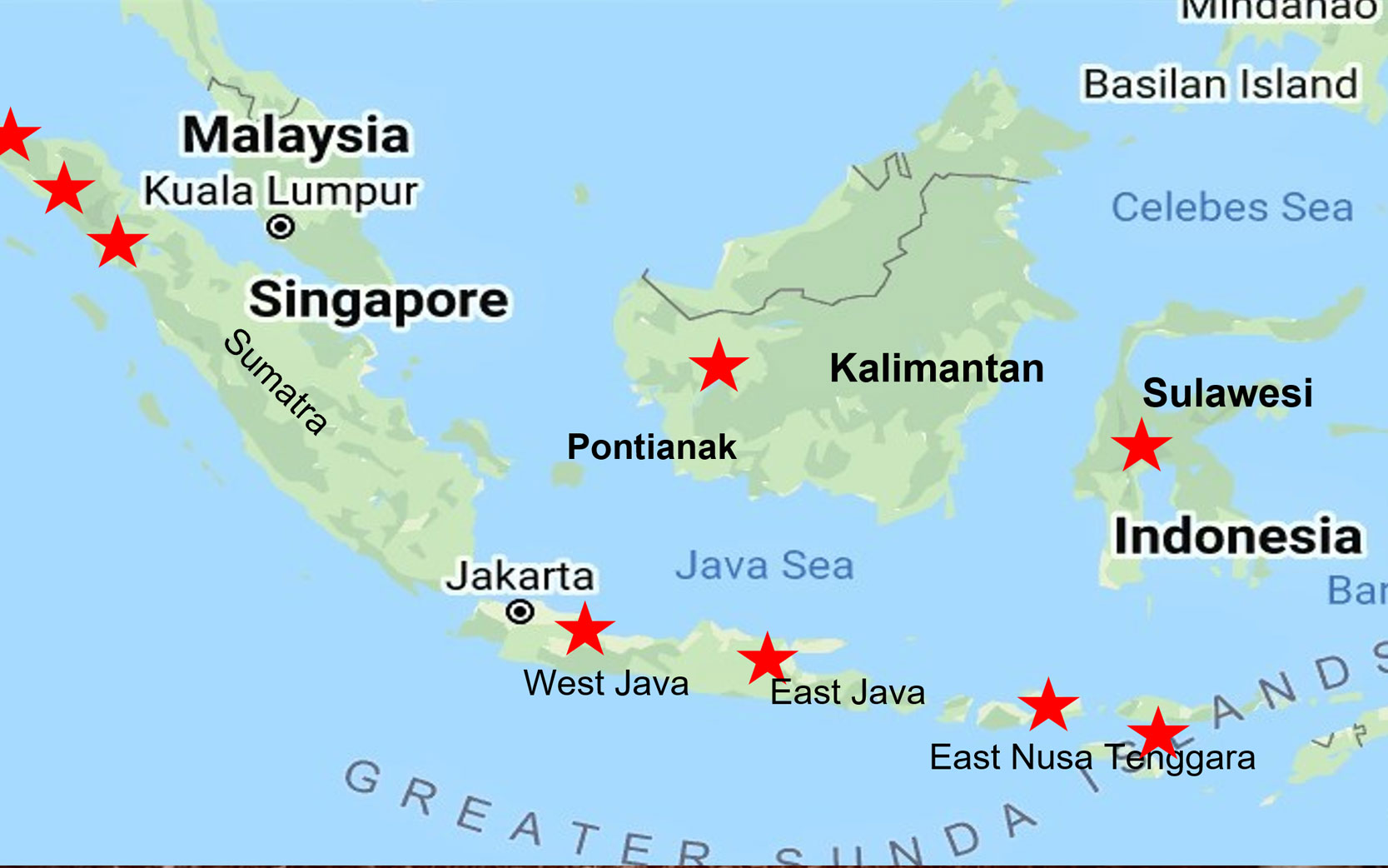 Map of STTK Church Planting October 2020